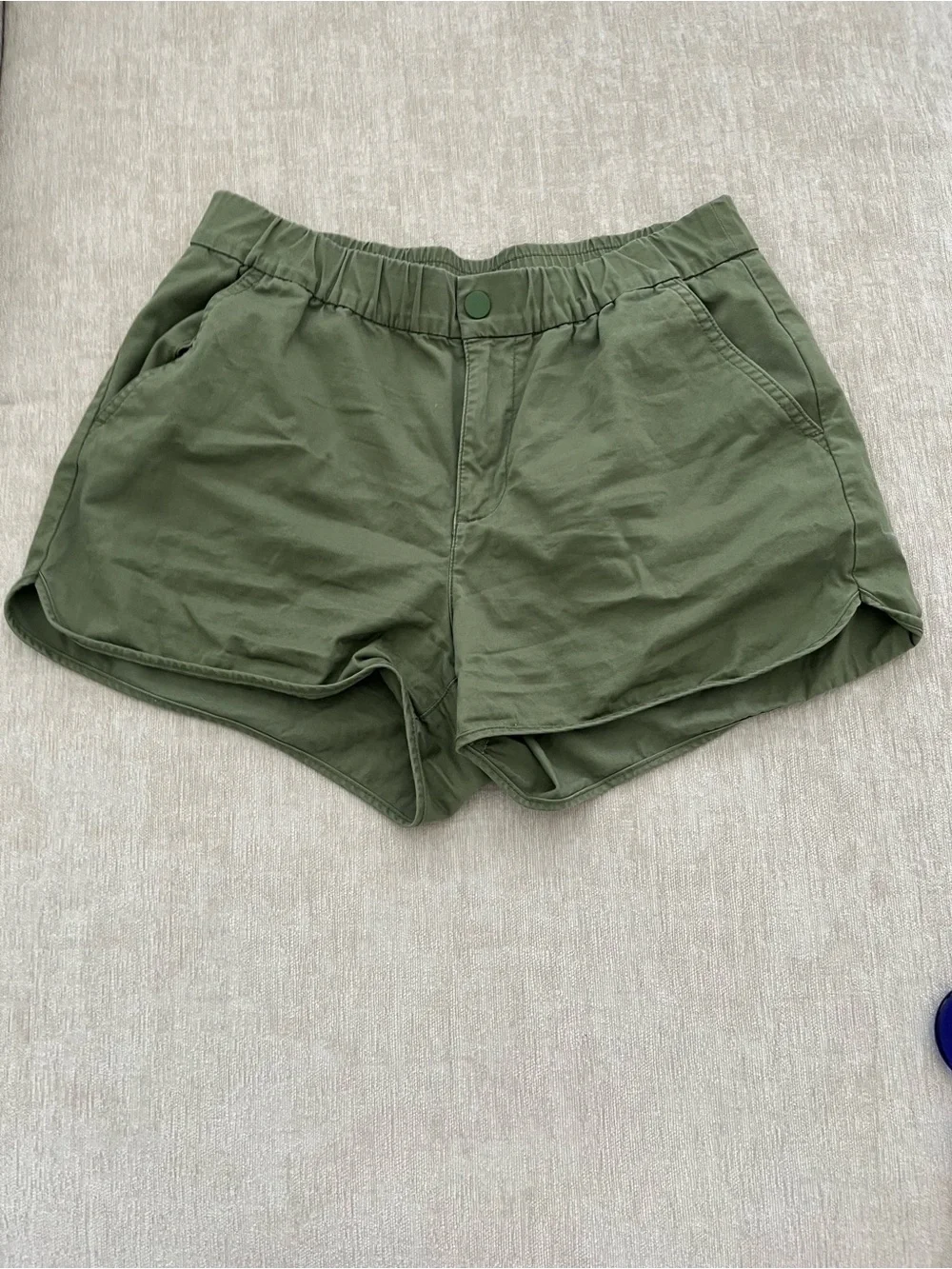 J. Crew Pull On Short in Lightweight Chino in Green Size Small